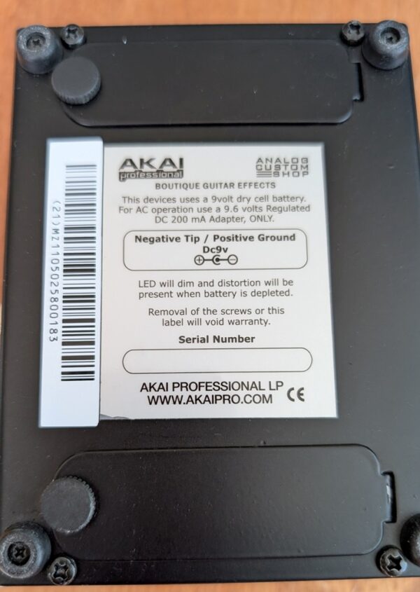 akai pedale de guitare overdrive anslog custom shop pret argent (2)