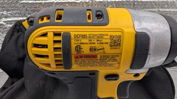 dewalt cordless impact driver dcf885 20v visseuse pret argent (8)