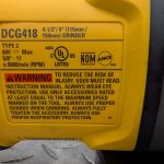 dewalt dcg418 meuleuse d'occasion argent pret (5)
