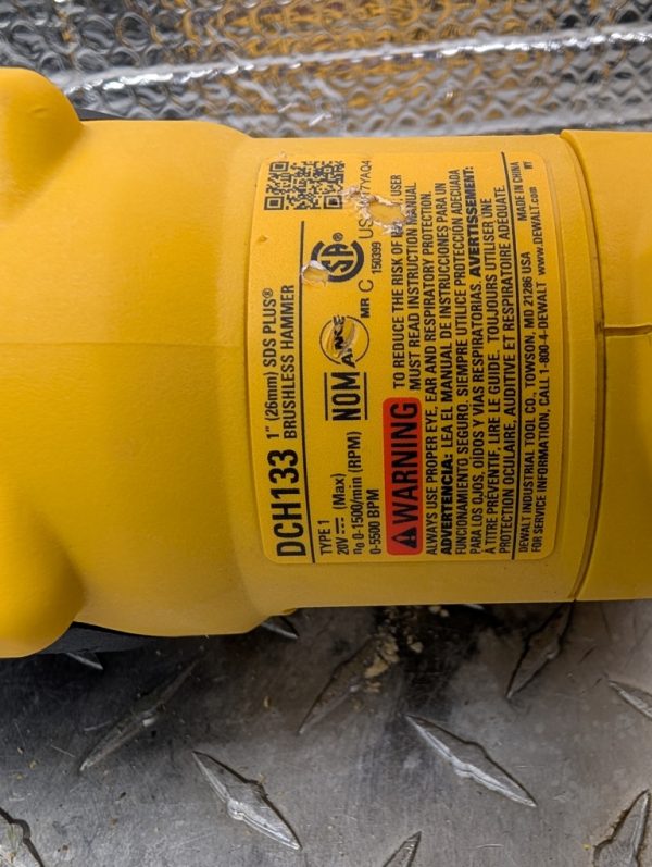 dewalt dch133 perceusse ciment flexvolt (17) d'occasion pret argent