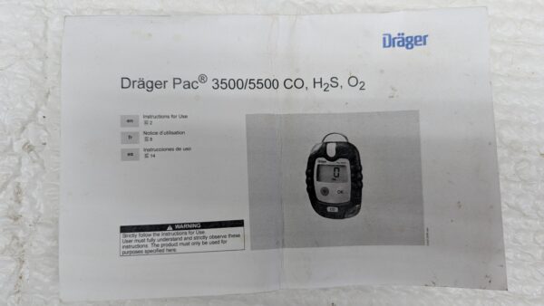 drager gaz detecteur 4543960 de co h2s o2 gaz pret argent (2)