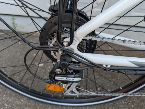 e one 7h velo bike bicycle 17 pouces electric 48v pret argent (10)