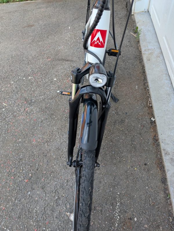 e one 7h velo bike bicycle 17 pouces electric 48v pret argent (6)