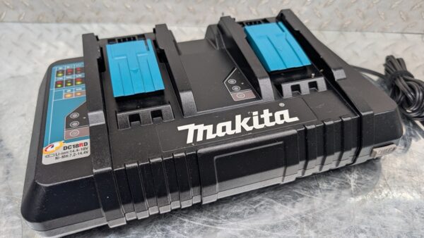 makita chargeur rapide double 18v dc18rd pret argent (1)
