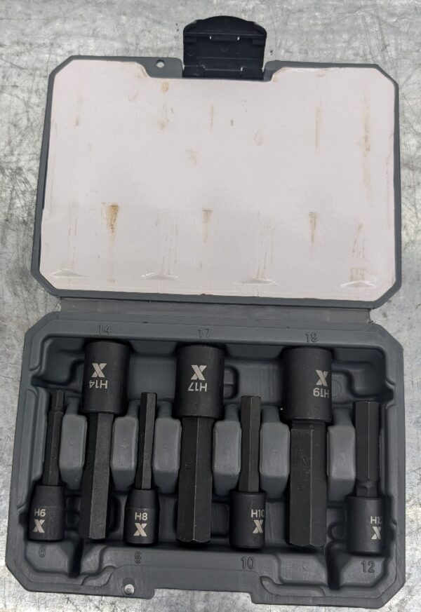 mastercraft coffret de douilles embouts hexagonaux (allen) à chocs à profil long pret argent (2)