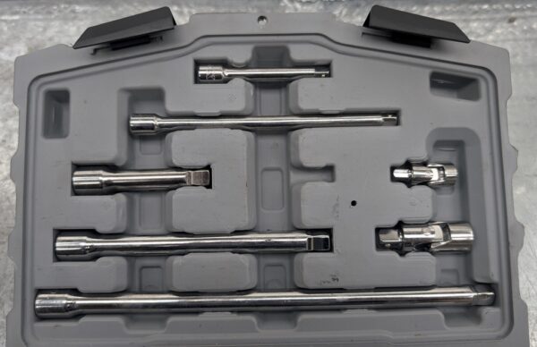 mastercraft coffret de douilles embouts longs (hextorx) et rallonges pret argent (5)