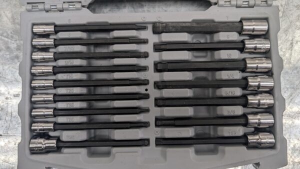 mastercraft coffret de douilles embouts longs (hextorx) et rallonges pret argent (6)