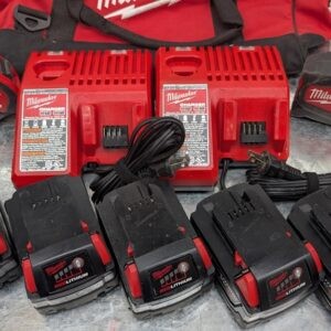 milwaukee batterie baterie 18v red lithium fuel 5amp 3amp pret argent (1)