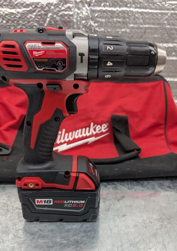 milwaukee hammer drill marteau perceuse 2607 20 m18 fuel red lithium pret argent (10)