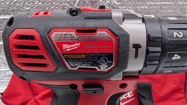milwaukee hammer drill marteau perceuse 2607 20 m18 fuel red lithium pret argent (11)
