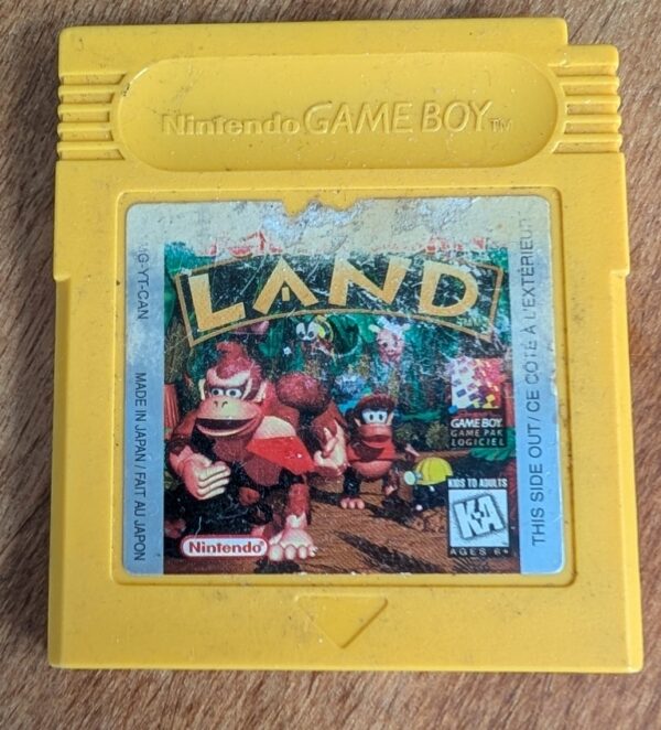 nintendo game boy donkey kong land 1995 first edition pret argent (1)